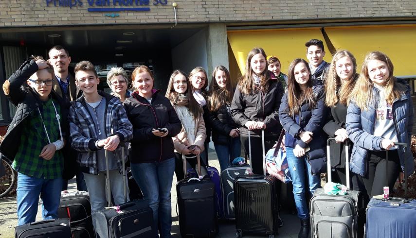 Rumanian guests for H2A at Philips van Horne.