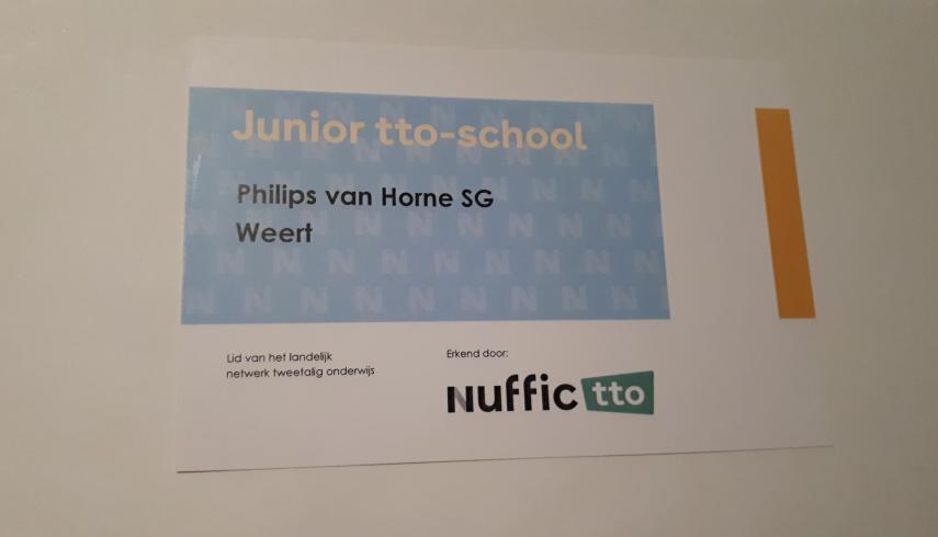 TTO Junior Certificate for Philips van Horne