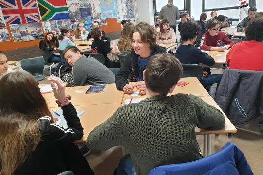 Exchange with three foreign schools.