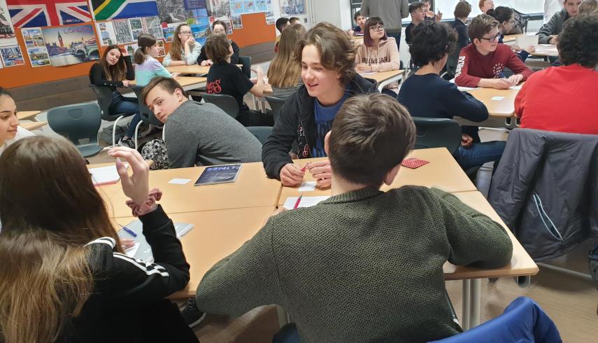 Exchange with three foreign schools.