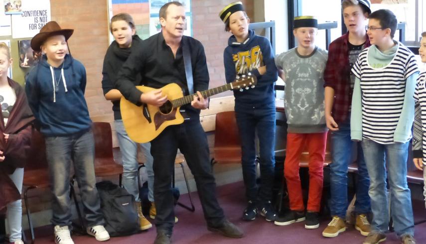 Lyrical language workshops at Philips van Horne for H1A, H2A and H3A.