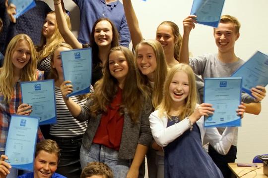 Anglia Certificates at College 2015