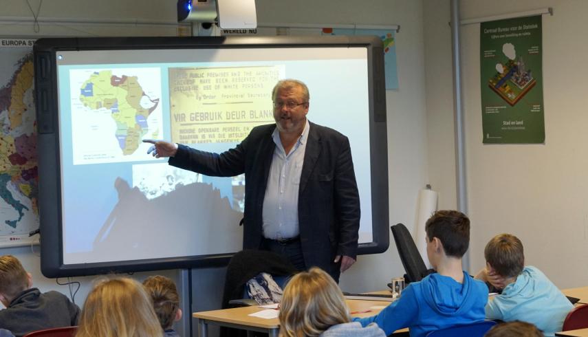 Guest lesson by globetrotter Arjan Verhagen