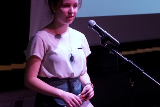 Emkea Krekels wins Regional Round of Junior Speaking Contest