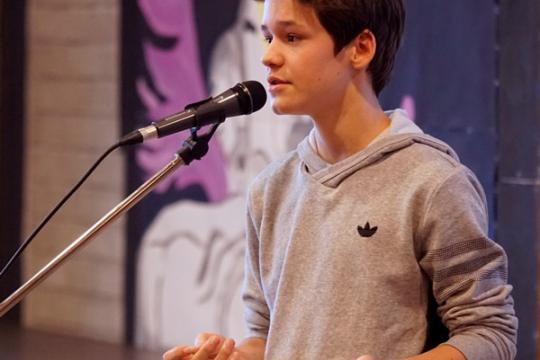 Interesting speeches at annual Junior Speaking Contest