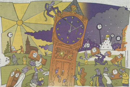 Time changes in Europe.