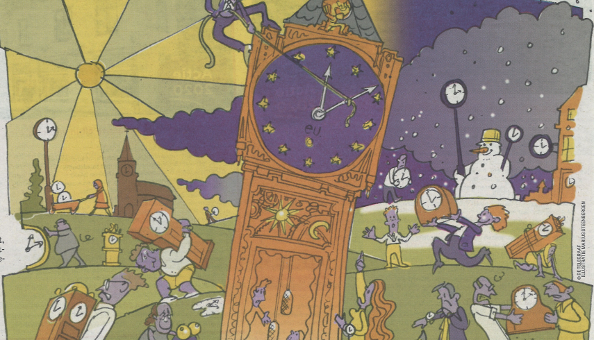 Time changes in Europe.